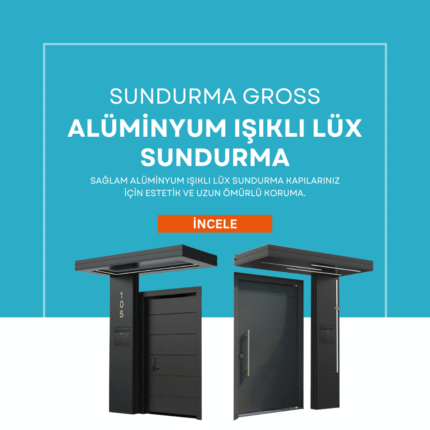 Alüminyum Işıklı Lux Sundurma