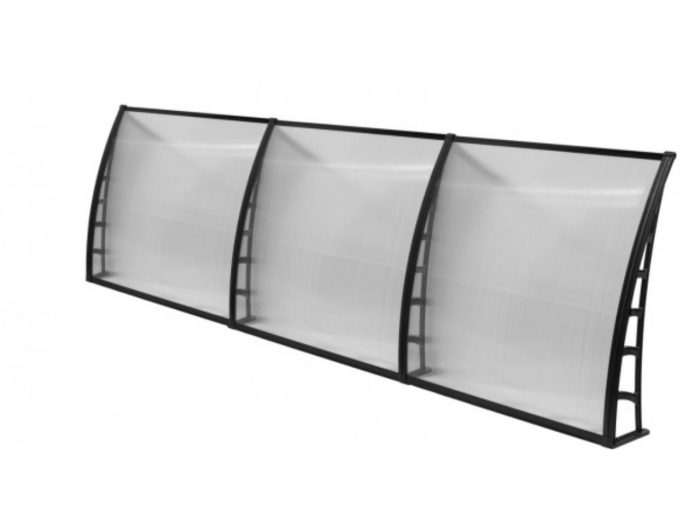 Sundurmagross COSMOS Kapı Pencere Üstü Pratik Sundurma 105X360 - Şeffaf - Görsel 4