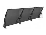 Sundurmagross COSMOS Kapı Pencere Üstü Pratik Sundurma 105X360 - Siyah