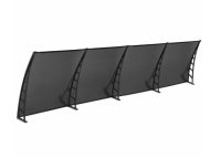 Sundurmagross COSMOS Kapı Pencere Üstü Pratik Sundurma 105X480 - Siyah