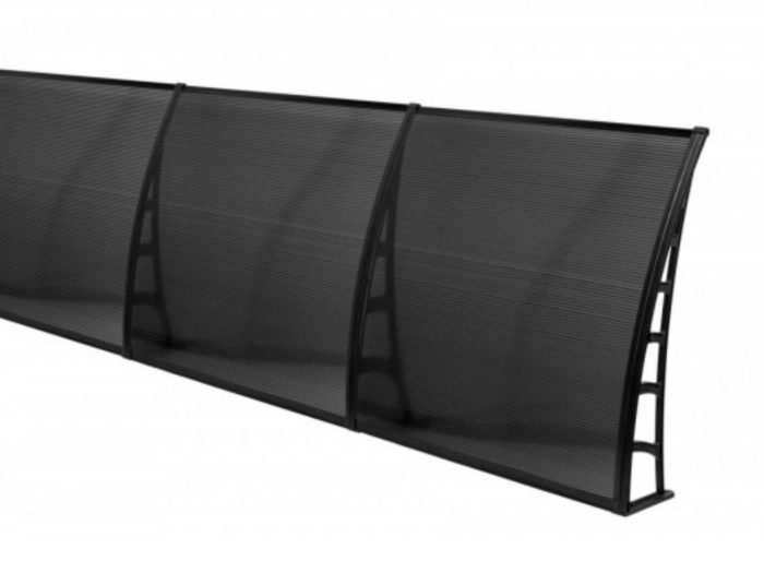 Sundurmagross COSMOS Kapı Pencere Üstü Pratik Sundurma 105X480 - Siyah - Görsel 3