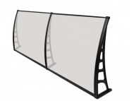 Sundurmagross CROCUS Kapı Pencere Üstü Pratik Sundurma 80X240 – Şeffaf - Görsel 2