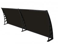 Sundurmagross CROCUS Kapı Pencere Üstü Pratik Sundurma 80X240 – Siyah