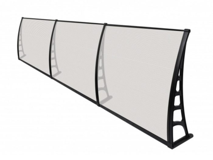 Sundurmagross CROCUS Kapı Pencere Üstü Pratik Sundurma 80X360 – Şeffaf - Görsel 2