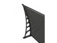 Sundurmagross CROCUS Kapı Pencere Üstü Pratik Sundurma 80X360 – Siyah - Görsel 3