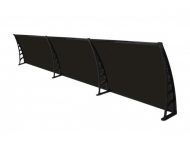 Sundurmagross CROCUS Kapı Pencere Üstü Pratik Sundurma 80X360 – Siyah