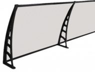 Sundurmagross CROCUS Kapı Pencere Üstü Pratik Sundurma 80X480 – Şeffaf - Görsel 2