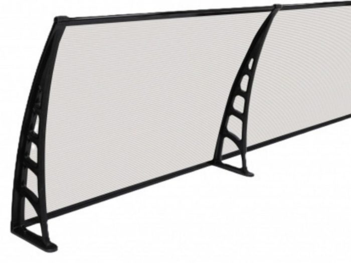 Sundurmagross CROCUS Kapı Pencere Üstü Pratik Sundurma 80X480 – Şeffaf - Görsel 2