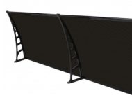 Sundurmagross CROCUS Kapı Pencere Üstü Pratik Sundurma 80X600 – Siyah - Görsel 4