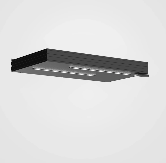Sundurmagross Alüminyum Işıklı Sundurma Korrain Lux Solo Left 160 cm x 90 cm  Ledli - Görsel 2