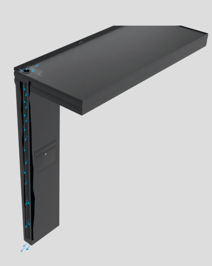 Sundurmagross Alüminyum Işıklı Sundurma Vera Viela 200 cm x 90 cm Ledli Posta Kutulu - Görsel 3