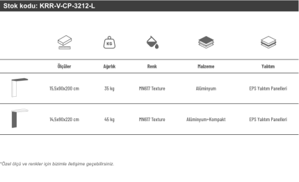Sundurmagross Alüminyum Işıklı Sundurma Viela Compact 200 cm x 90 cm Ledli - Görsel 3