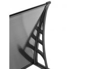 Sundurmagross LOTUS Kapı Pencere Üstü Pratik Sundurma 70X120 - Siyah - Görsel 6