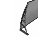 Sundurmagross LOTUS Kapı Pencere Üstü Pratik Sundurma 70X360 - Siyah - Görsel 4