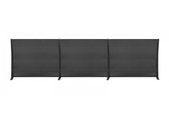 Sundurmagross LOTUS Kapı Pencere Üstü Pratik Sundurma 70X360 - Siyah - Görsel 6