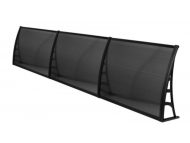 Sundurmagross LOTUS Kapı Pencere Üstü Pratik Sundurma 70X360 - Siyah - Görsel 2