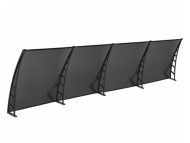 Sundurmagross LOTUS Kapı Pencere Üstü Pratik Sundurma 70X480 - Siyah