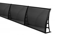 Sundurmagross LOTUS Kapı Pencere Üstü Pratik Sundurma 70X480 - Siyah - Görsel 3