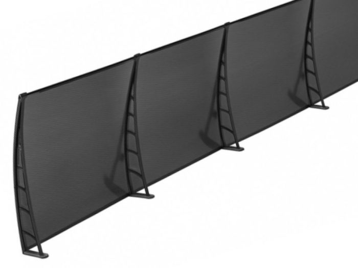 Sundurmagross LOTUS Kapı Pencere Üstü Pratik Sundurma 70X600 - Siyah - Görsel 4