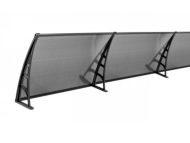 Sundurmagross LOTUS Kapı Pencere Üstü Pratik Sundurma 70X600 - Siyah - Görsel 2