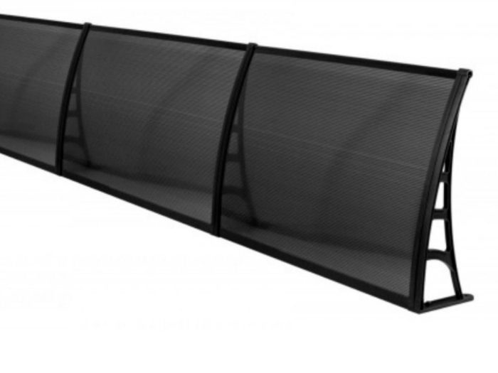 Sundurmagross LOTUS Kapı Pencere Üstü Pratik Sundurma 70X600 - Siyah - Görsel 8