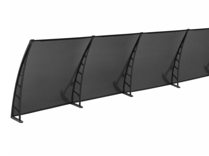 Sundurmagross LOTUS Kapı Pencere Üstü Pratik Sundurma 70X600 - Siyah - Görsel 3