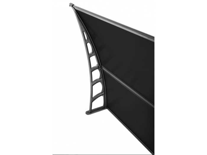 Sundurmagross LUPIN Kapı Pencere Üstü Pratik Sundurma 105x120 - Siyah - Görsel 5