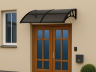 Sundurmagross LUPIN Kapı Pencere Üstü Pratik Sundurma 105X240 - Siyah