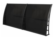 Sundurmagross LUPIN Kapı Pencere Üstü Pratik Sundurma 105X240 - Siyah - Görsel 2