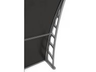 Sundurmagross LUPIN Kapı Pencere Üstü Pratik Sundurma 105X240 - Siyah - Görsel 5