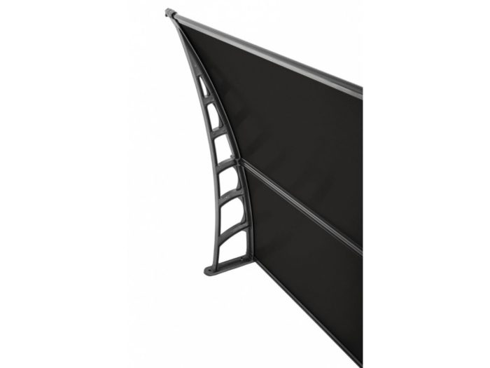 Sundurmagross LUPIN Kapı Pencere Üstü Pratik Sundurma 105X360 - Siyah - Görsel 2