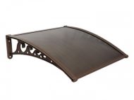 Sundurmagross Pratik Sundurma Kapı Pencere Üstü 100x150 cm Kahve 6 mm Bronz Levha