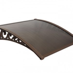 Sundurmagross Pratik Sundurma Kapı Pencere Üstü 100x150 cm Kahve 6 mm Bronz Levha