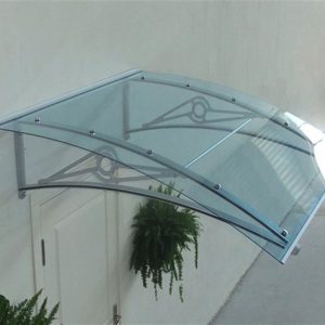 Sundurmagross TF Prolüx Kapı Üstü 15,17 Alüminyum Ayaklı Sundurma 170 X 150 Yeşil 4 mm Solid levha