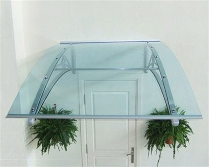 Sundurmagross TF Prolüx Kapı Üstü 15,17 Alüminyum Ayaklı Sundurma 170 X 150 Yeşil 4 mm Solid levha - Görsel 3