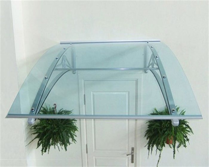 Sundurmagross TF Prolüx Kapı Üstü 15,17 Alüminyum Ayaklı Sundurma 170 X 150 Yeşil 4 mm Solid levha - Görsel 3