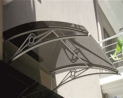 Sundurmagross TF Prolüx Kapı Üstü 15,17 Alüminyum Ayaklı Sundurma 170 X 150 Gri 4 mm Solid Levha - Görsel 3