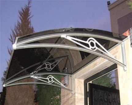 Sundurmagross TF Prolüx Kapı Üstü 15,17 Alüminyum Ayaklı Sundurma 170 X 150 Gri 4 mm Solid Levha - Görsel 2