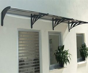 Sundurmagross Transpaforza TF STD 1.12 Kapı Üstü Sundurma 120 X 100 Gri 3 mm Solid Levha - Görsel 2