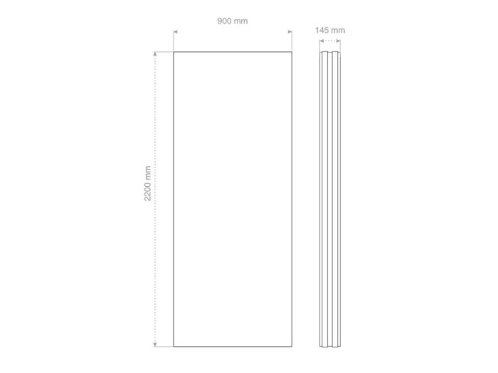 Sundurmagross Alüminyum Işıklı Sundurma Korrain Outdoor 220 cm x 90 cm Yan Panel - Görsel 4