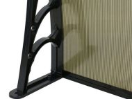 Sundurmagross Kapı Pencere Üstü Pratik Sundurma 150 X 100 cm Siyah - Görsel 4