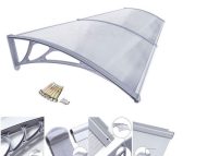 Sundurmagross Kapı Pencere Üstü Pratik Sundurma 200 X 100 cm Gri - Görsel 3