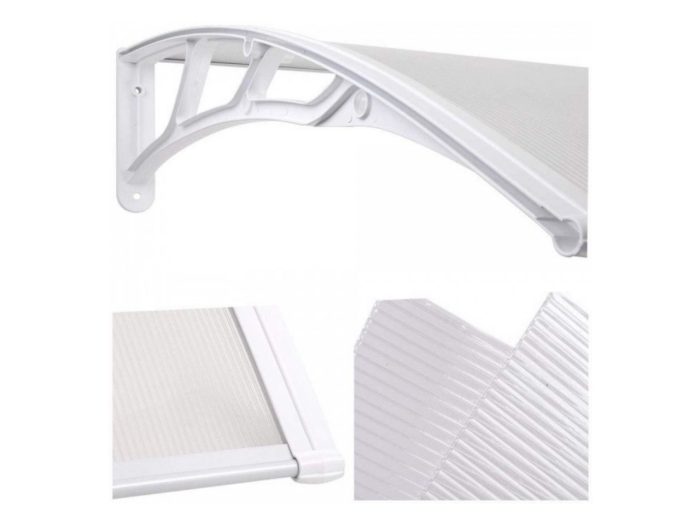 Sundurmagross Kapı Pencere Üstü Pratik Sundurma 240 X 100 Beyaz - Görsel 4