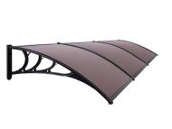 Sundurmagross Kapı Pencere Üstü Pratik Sundurma 360 X 80 Cm Siyah - Görsel 4