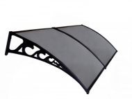 Sundurmagross Pratik Sundurma Kapı Pencere Üstü 100x240 cm Antrasit Gri 6 mm Levhalı