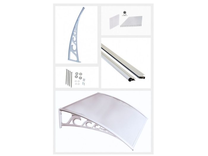 Sundurmagross Pratik Sundurma Kapı Pencere Üstü 100x300 cm Gri 6 mm Levhalı - Görsel 3