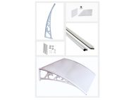 Sundurmagross Pratik Sundurma Kapı Pencere Üstü 100x360 cm Gri 6 mm Levhalı - Görsel 2