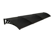 Sundurmagross Pratik Sundurma Kapı Pencere Üstü 100x360 cm Siyah 6 mm Levhalı