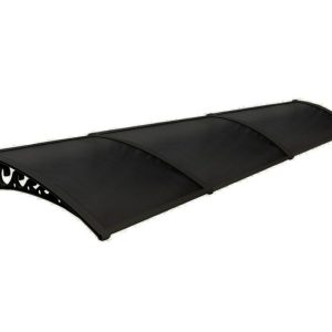 Sundurmagross Pratik Sundurma Kapı Pencere Üstü 100x360 cm Siyah 6 mm Levhalı