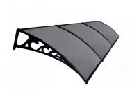 Sundurmagross Pratik Sundurma Kapı Pencere Üstü 100x450 cm Antrasit Gri 6 mm Levhalı